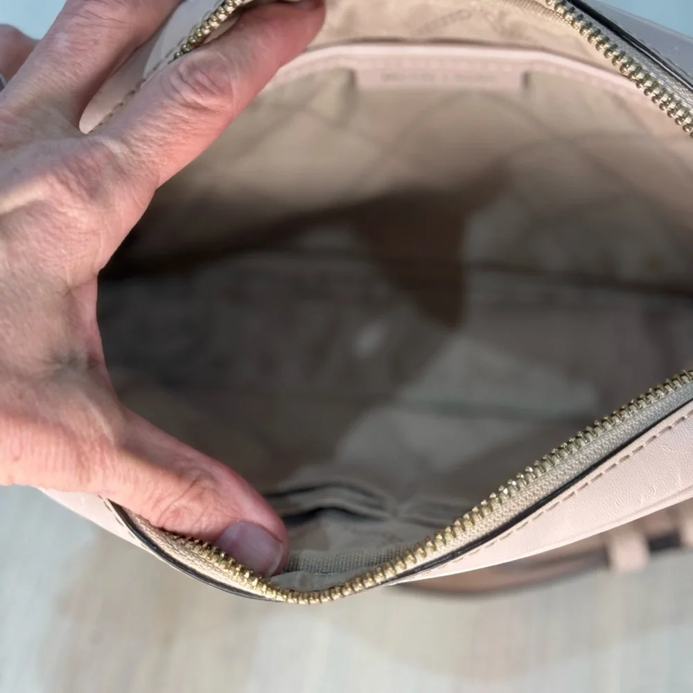 Michael Kors Pink Crossbody Bag with Red Strawberry Print